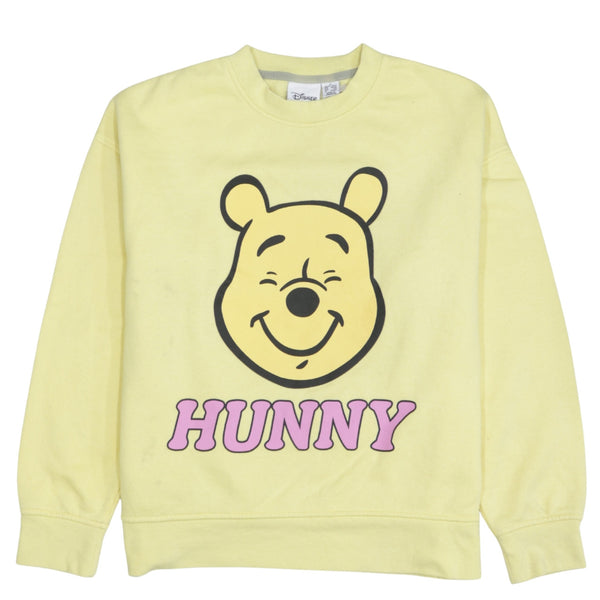 Disney 90's Winnie The Pooh Crew Neck Sweatshirt Small Yellow