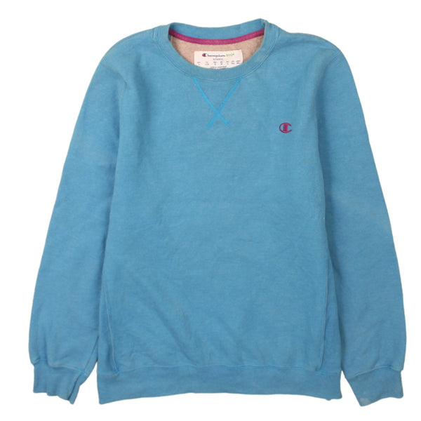 Champion 90's Heavyweight Crew Neck Sweatshirt Large Blue