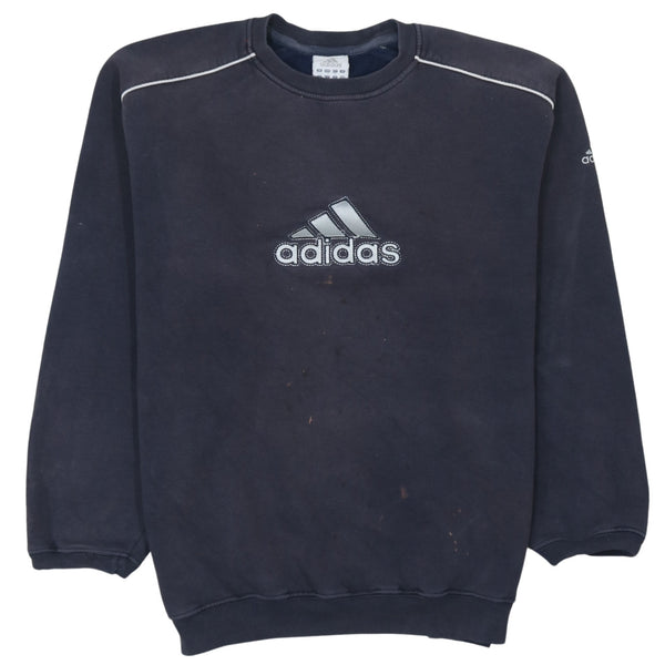 Adidas 90's Spellout Crew Neck Sweatshirt Large  Black