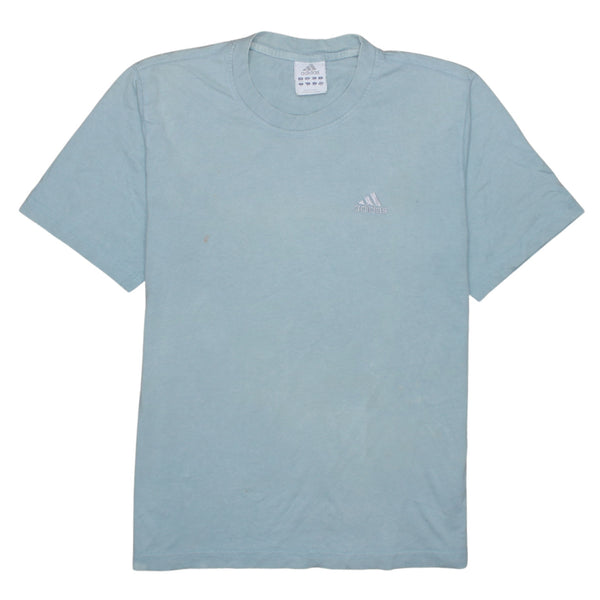 Adidas 90's Short Sleeves Crew Neck T Shirt Small Blue