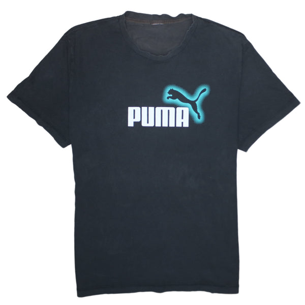 Puma 90's Spellout Short Sleeves T Shirt XLarge  Black