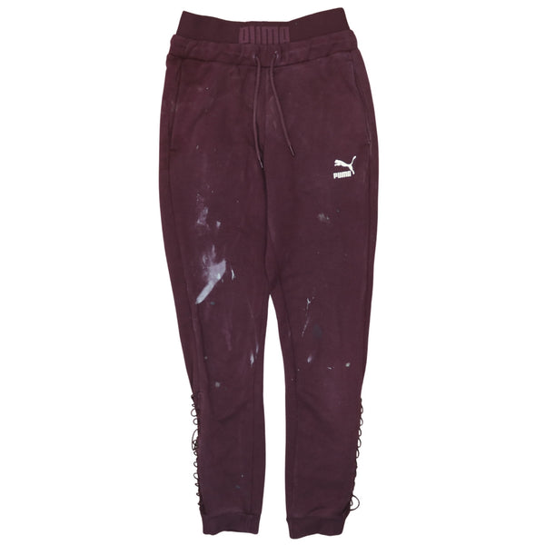 Puma 90's Casual Joggers / Sweatpants XSmall Burgundy Red