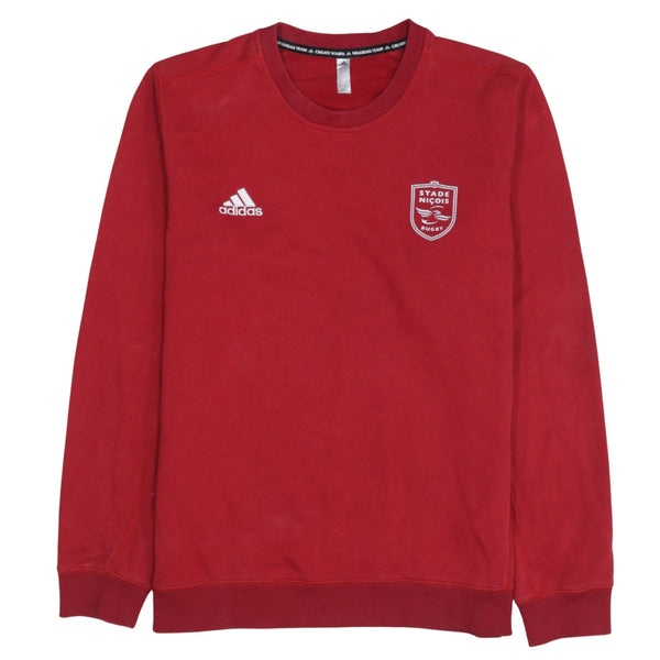 Adidas 90's Lightweight Crew Neck Sweatshirt Large Red
