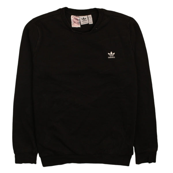 Adidas Vintage 90's Heavyweight Crew Neck Sweatshirt Black XL