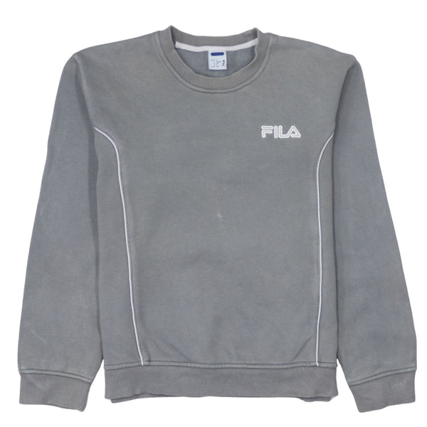 Fila 90's Lightweight Crew Neck Sweatshirt Small Grey