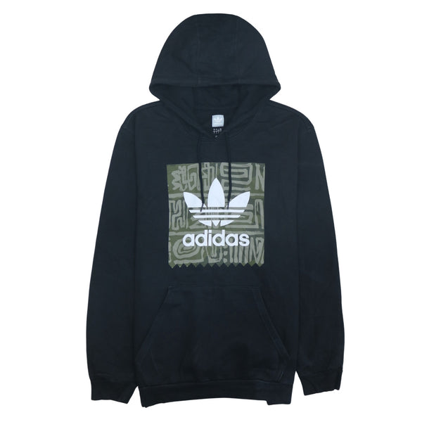 Adidas 90's Spellout Pullover Hoodie Large Black
