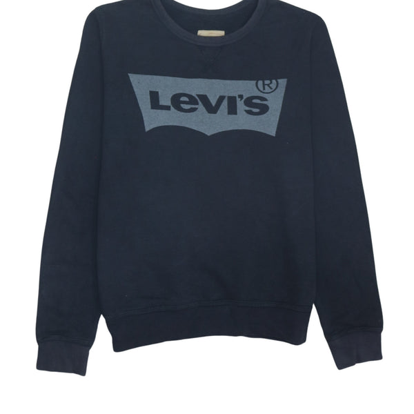 Levi's 90's Spellout Crew Neck Sweatshirt Small Black