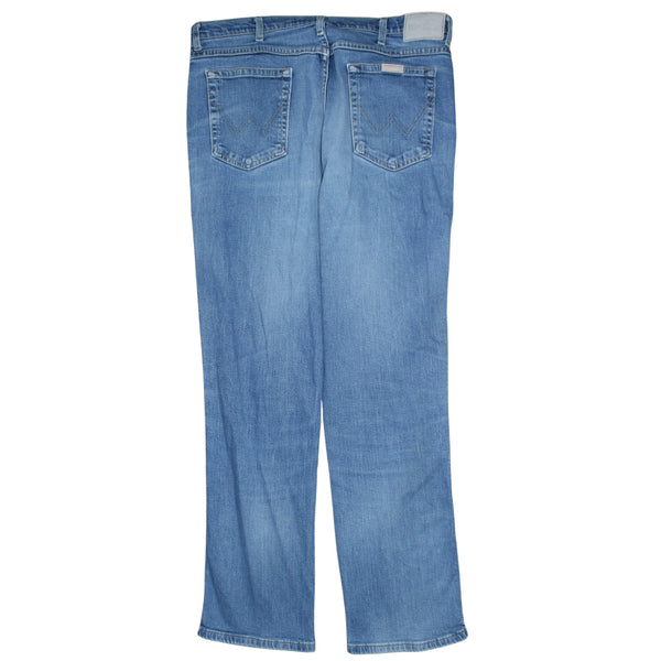 Wrangler 90's Lightwash Straight Leg Baggy Jeans / Pants 40 Blue