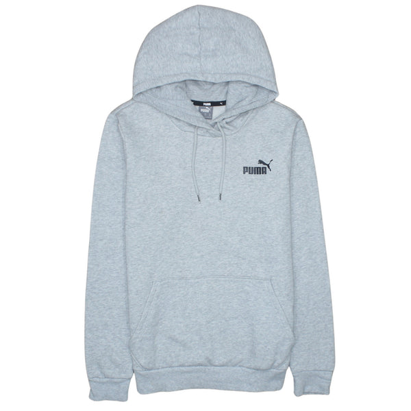 Puma 90's Drawstring Pockets Pullover Hoodie XSmall Grey