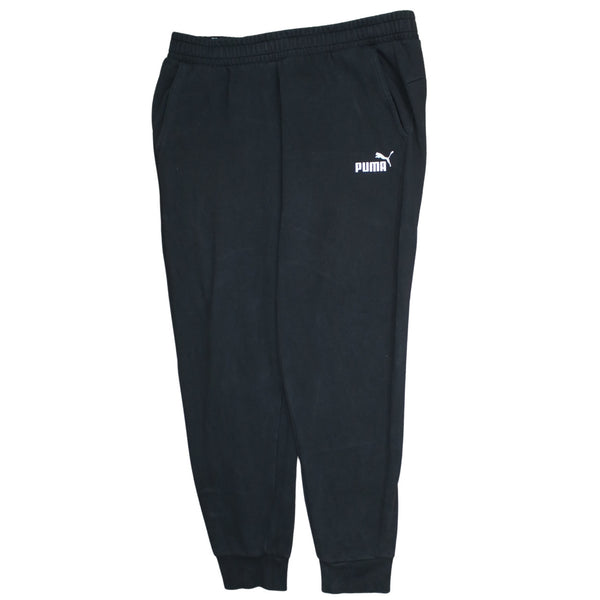 Puma 90's Elasticated Waistband Drawstrings Casual Joggers / Sweatpants XLarge Black