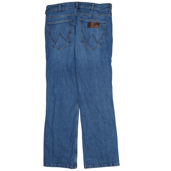 Wrangler 90's Lightwash Straight Leg Baggy Jeans / Pants 38 Blue