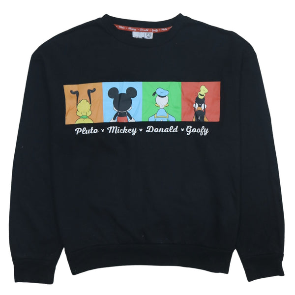 Vintage Disney 90s Crew Neck Sweatshirt Pluto Mickey Donald Small