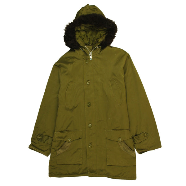 Active 90's Heavyweight Button Up Parka XLarge (missing sizing label) Green