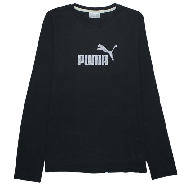Puma 90's Spellout Crew Neck Sweatshirt XLarge Black