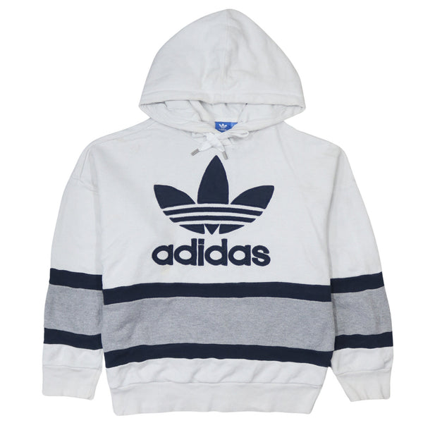 Adidas 90's Spellout Pullover Hoodie XLarge  White