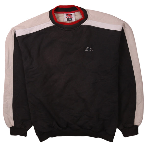 Kappa 90's Heavyweight Crew Neck Sweatshirt XLarge Black
