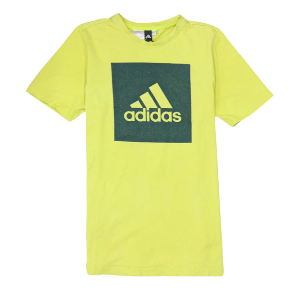 Adidas 90's Spellout Short Sleeves T Shirt XSmall  Yellow