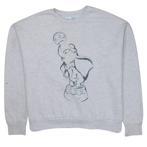 Disney 90's Winnie The Pooh Crew Neck Sweatshirt Medium Grey