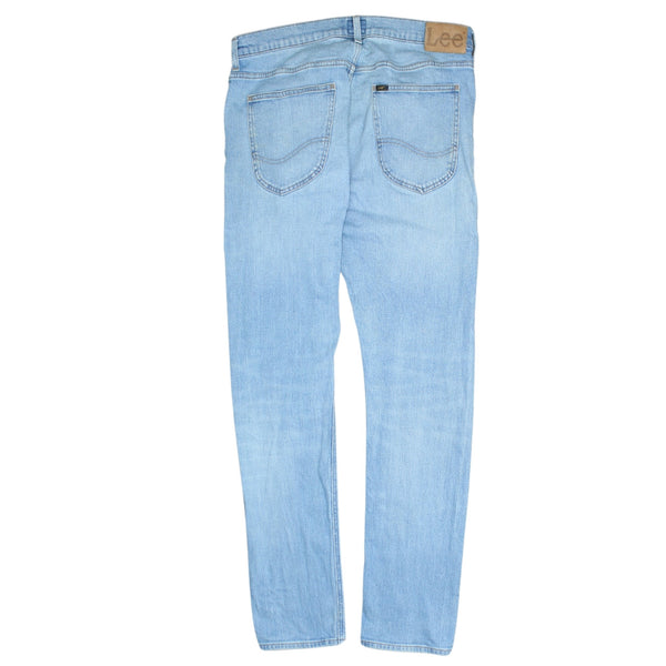 Lee 90's Men's Lightwash Blue Casual Trousers / Pants Size 32