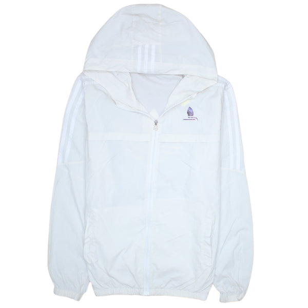 Adidas 90's Lightweight Full Zip Up Windbreaker XLarge White