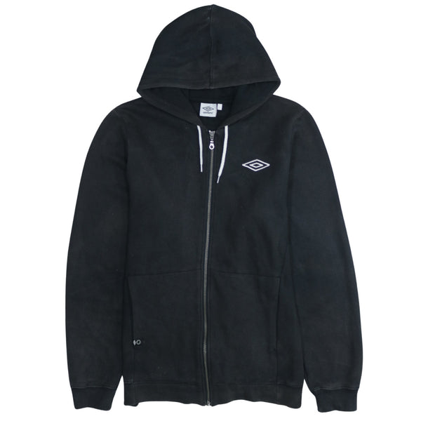 Umbro 90's Sportswear Full Zip Up Hoodie Large Black