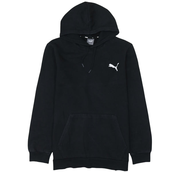Puma 90's Drawstring Pockets Pullover Hoodie XLarge Black