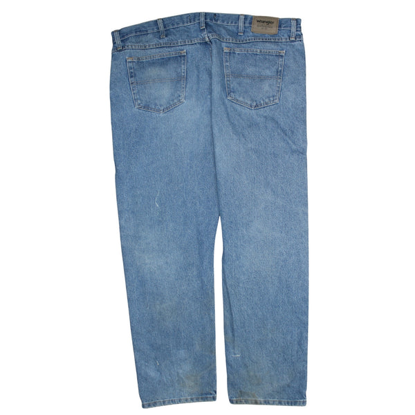 Wrangler 90's Lightwash Straight Leg Baggy Jeans / Pants 44 Blue