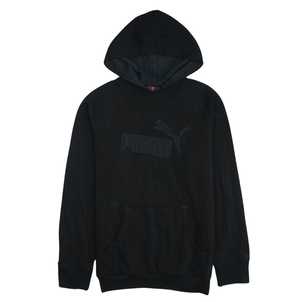 Puma 90's Spellout Pullover Hoodie XLarge Black