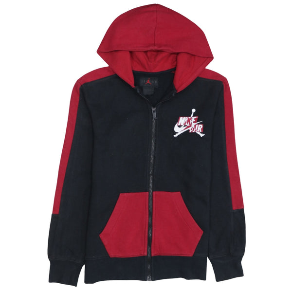 Jordan 90's Swoosh Full Zip Up Hoodie Large Black