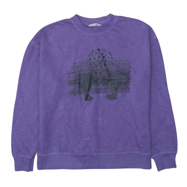 Vintage Disney 90s Purple Crew Neck Heavyweight Sweatshirt Small