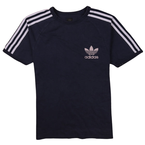 Adidas Vintage 90's Men's Small Navy Blue Crew Neck Sweatshirt Top