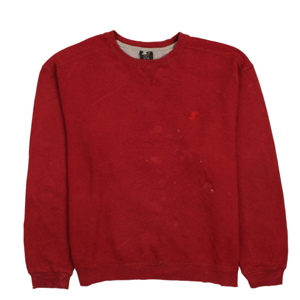 Vintage 90's Starter Heavyweight Burgundy Crewneck Sweatshirt Large