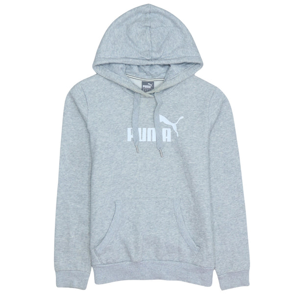 Puma 90's Spellout Grey Hoodie Women's Medium Vintage Quality