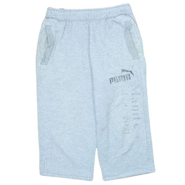 Puma Men's 90s Vintage Drawstring Baggy Pants, Elastic Waist Small