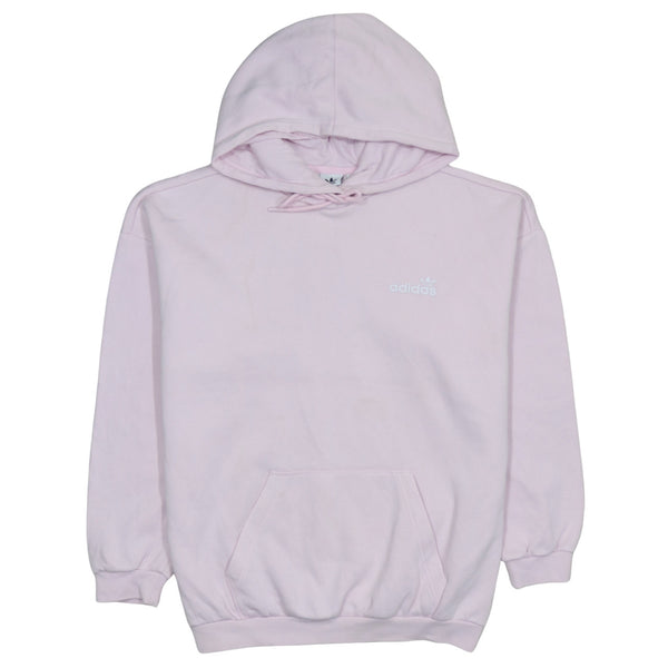 Adidas 90's Drawstring Pockets Pullover Hoodie XLarge  Pink