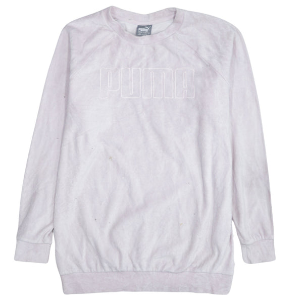 Puma 90's Spellout Crew Neck Sweatshirt Medium Pink