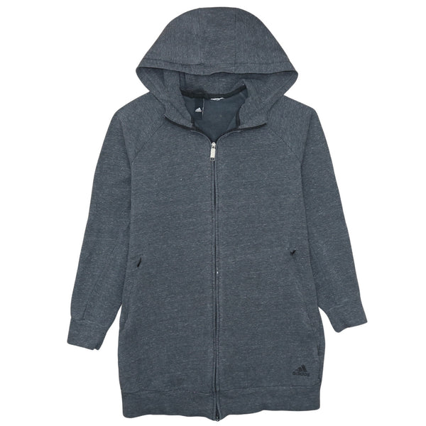 Adidas Vintage Grey 90's Lounge Full Zip Hoodie Medium