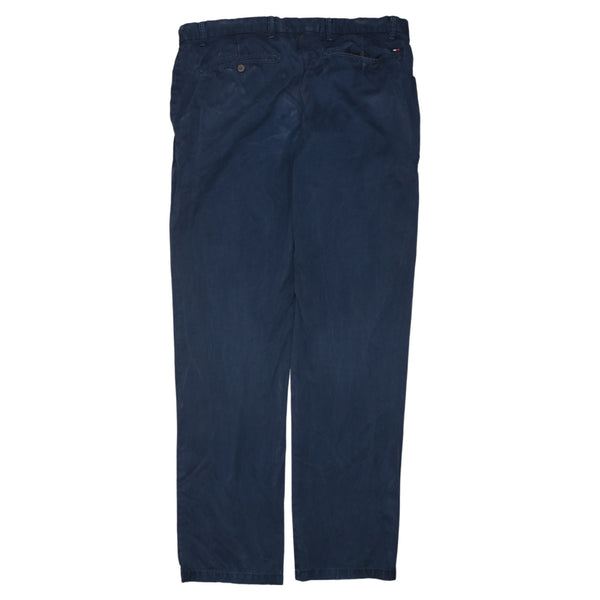 Tommy Hilfiger Vintage 90s Men's Lightwash Navy Blue Straight Leg Pants
