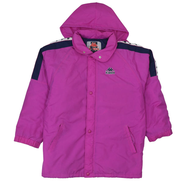 Kappa 90's Hooded Full Zip Up Windbreaker Medium Purple