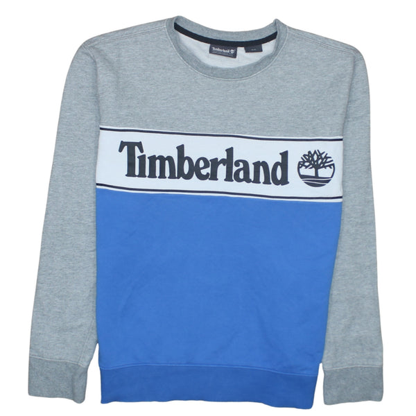 Timberland 90's Spellout Crew Neck Sweatshirt Medium Grey