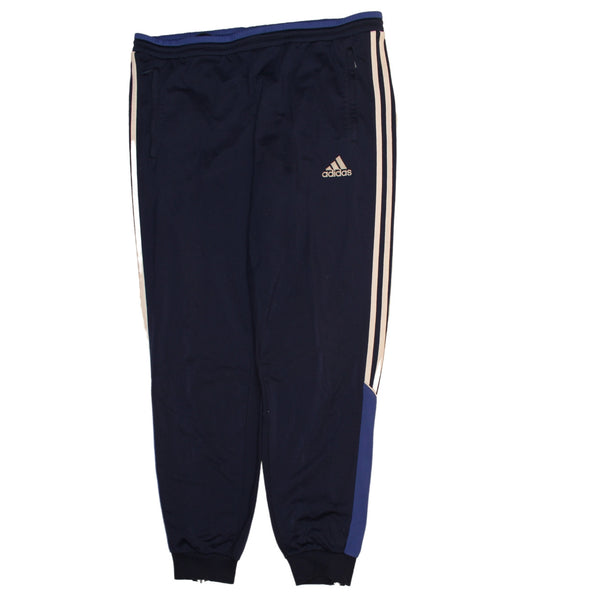 Adidas 90's Vintage Navy Blue Elastic Waist Joggers Sweatpants Med