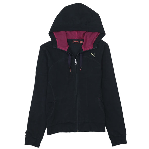 Puma 90's Sportswear Full Zip Up Hoodie Medium Black