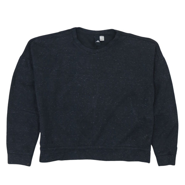 Adidas 90's Vintage Black Crew Neck Sweatshirt Medium