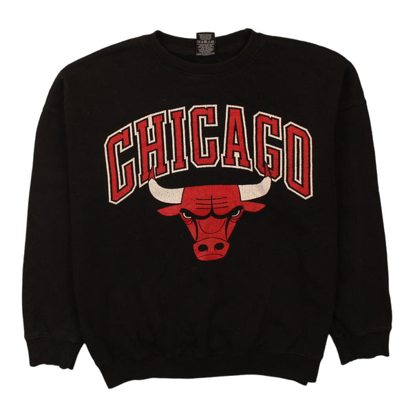 Vintage 90's Chicago Bulls NBA Crew Neck Sweatshirt - Men's Small, Black
