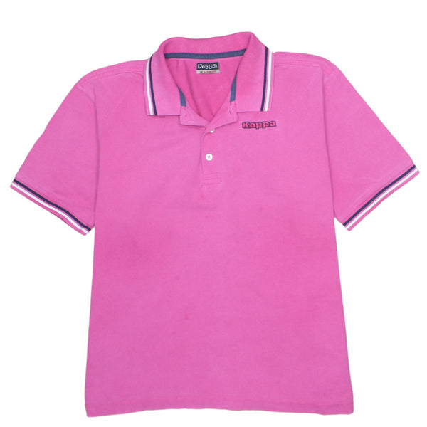 Vintage Kappa 90's Pink Polo Shirt Men's XLarge Button Short Sleeve