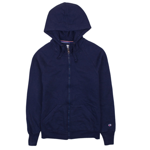 Champion Vintage 90's Full Zip Hoodie XSmall Navy Blue