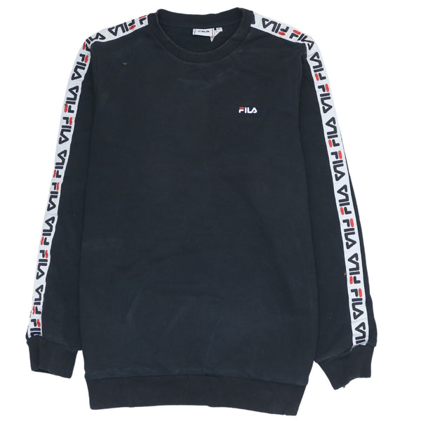 Fila 90's Heavyweight Crew Neck Sweatshirt Medium Black