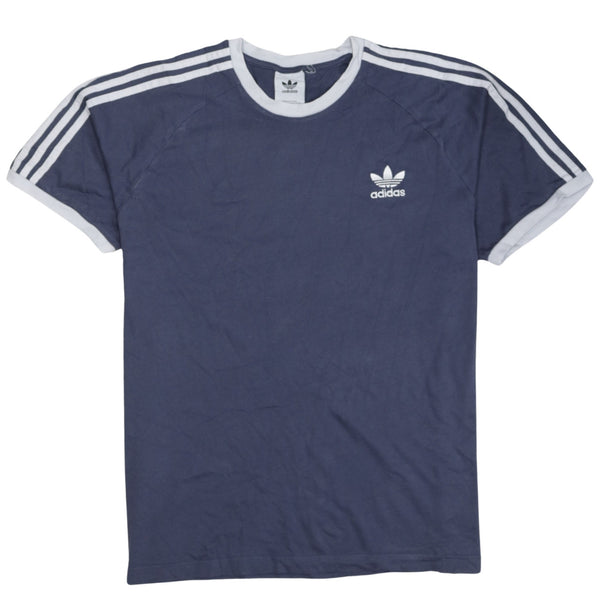 Adidas 90's Short Sleeves Crew Neck T Shirt Medium  Blue
