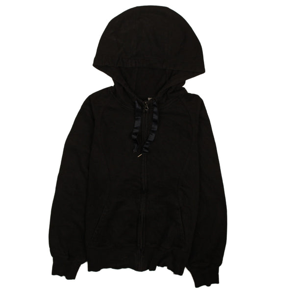 Champion 90's Black XLarge Vintage Women's Hoodie Full Zip Style