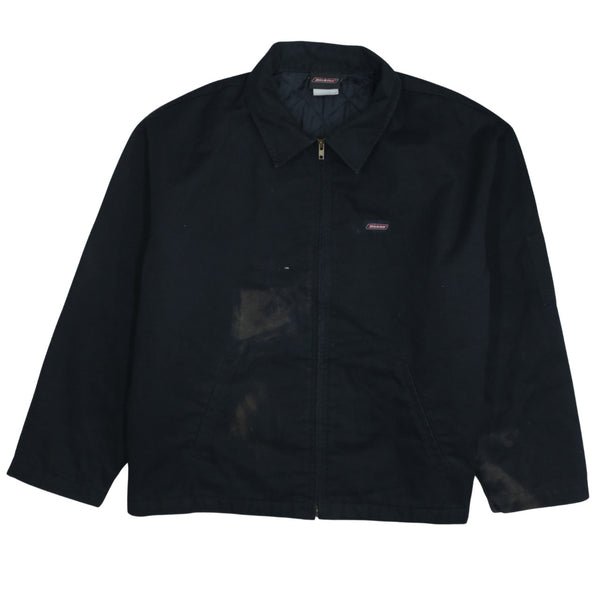 Dickies 90's Lightweight Full Zip Up Windbreaker Large  Black